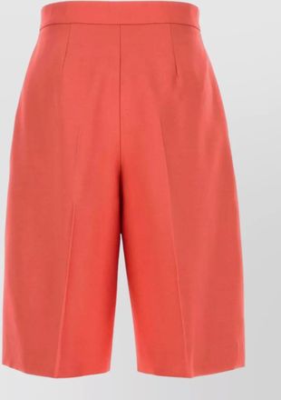 Agnona wool blend bermuda shorts high waist