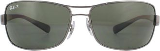 Ray-Ban Zonnebril 3379 004/58 Gunmetal Groen Gepolariseerd