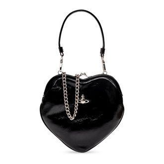 Vivienne Westwood Tassen, Dames, Zwart, ONE Size, Leer, Belle Heart Frame Purse