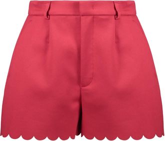 Red Valentino Shorts Gonna met zakken - Dames - Bermuda - Rood - XS - Katoen - Korte Broeken