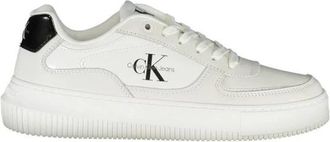 Calvin Klein Sneakers - Dames - Sneakers - Wit - 38 EU - Leer - Schoenen