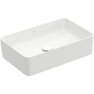 Villeroy & Boch Collaro opzetwastafel - rechthoekig 56x36cm - zonder overloop zonder kraangat wit