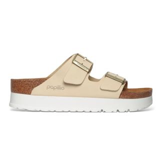 Birkenstock Dames, Schoenen, Beige, Maat: 38 EU Leer