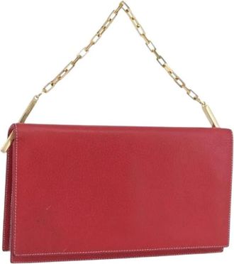 Fendi Pre-owned Handtas - Dames - Vintage Clutch - Rood - ONE Size - Leer - Vintage
