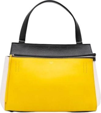 Celine Pre-owned Handbags, female, Yellow, Size: ONE SIZE Pre-owned Vintage Handbag