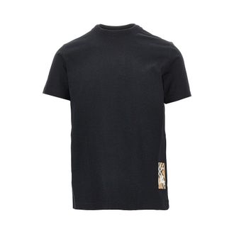 Burberry Check logo patch T-shirt Man S