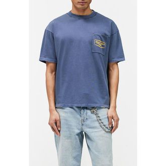 Represent Nothing Faster Cotton T-Shirt in Indigo at Nordstrom, Size Xx-Large