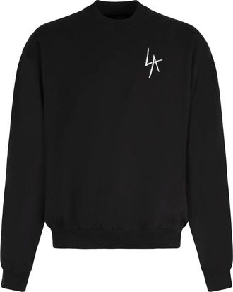 Local Authority LA Slash Fleece met ronde hals - Heren - Sweatshirts - Zwart - XL - Katoen - Hoodies & sweatvesten