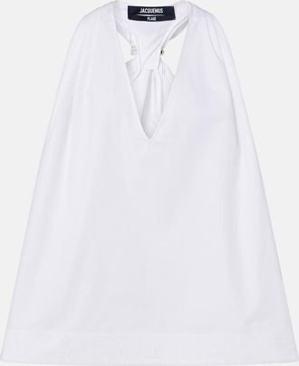 Jacquemus Norma cotton poplin top