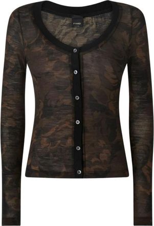 Pinko Valpolicella SD3 Cardigan - Dames - Vesten - Groen - S - Truien & Vesten