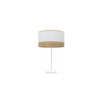 Fabrilamp Sobremesa Alto Olga 1xe27 Blanco/blanco-mad.clara 62x30x30 Cm