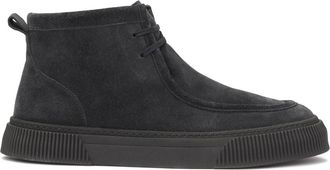 Kazar Donkerblauwe sneakers met korte veters - Heren - Sneakers - Blauw - 42 EU - Leer - Schoenen