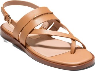 Cole Haan Estella Slingback Leather Sandal in Biscuit Leather at Nordstrom Rack, Size 7.5