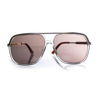 Gucci Gucci, transparante en gouden aviator