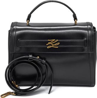 Karl Lagerfeld K/Autograph Top Handle - Dames - Handtassen - Zwart - ONE Size - Leer - Tassen