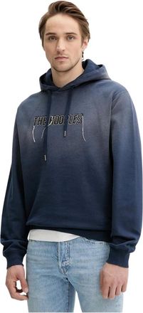 The Kooples Heren, Sweatshirts & Hoodies, Blauw, Maat: XL Katoen