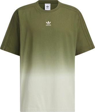 adidas Clover Gradient Loose Casual T-Shirt Green White JG1523
