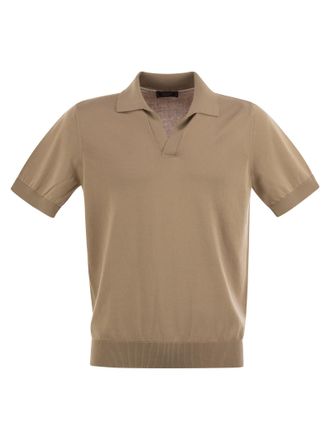 Tシャツ・カットソー PESERICO Polo shirt in linen and cotton yarn Linen and cotton blend polo shirt | Peserico US