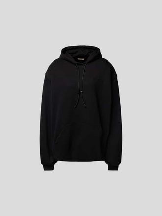 The Mannei Oversized Hoodie mit Brand-Stitching in Black, Gr&ouml;&szlig;e 40