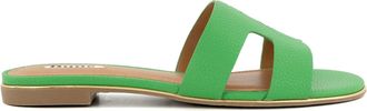 Dune London Ladies LOOPERS Smart Slider Sandals Size UK 4 Casual Sandals Green