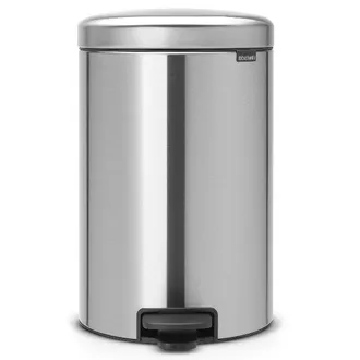 Brabantia Cubo De Basura Con Pedal De 20 L Acero Mate - New Icon - Brabantia