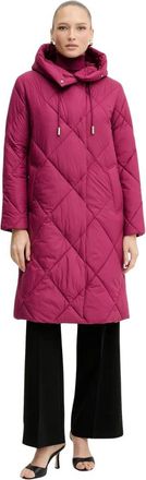 Silvian Heach Bautista Quilted Jacket - Dames - Mantels - Rood - Maat: M Leer