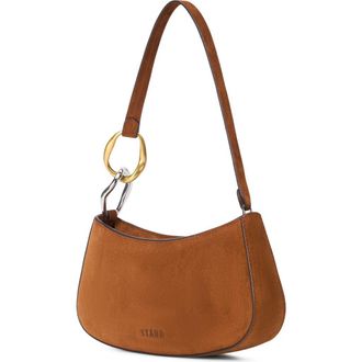 Staud Ollie Suede Shoulder Bag in Tabac at Nordstrom