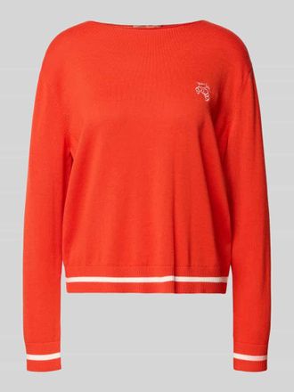 Smith & Soul Regular Fit Pullover aus Viskose-Mix mit Kaschmir-Anteil in Orange, Gr&ouml;&szlig;e XXL