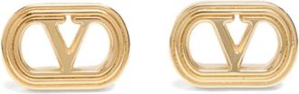 Valentino Garavani Gouden VLogo Handtekening Oorbellen - Dames - Oorbellen - Geel - ONE Size - Accessoires