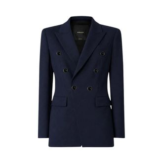 Pinko Blazer cruzado entallado - Jackets - Mujer - Azul - 2XL