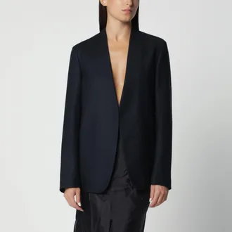 Maison Margiela Giacca in lana vergine blu navy