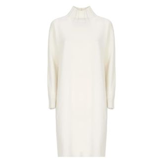 Fabiana Filippi Abito in misto lana a collo alto - - Dresses - Donna - Bianco - S