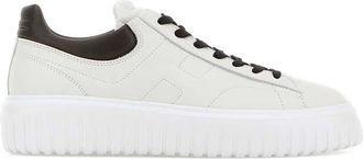 Hogan White H-Stripes Sneakers