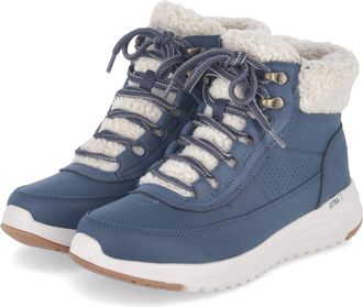 Skechers 144756 NVY Lace-Up Boots Textile & Synthetic Women in Blue, blue, 6 UK