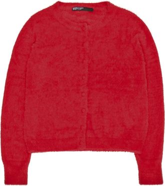 Bimba & Lola buttoned scoop-neck cardigan - Red