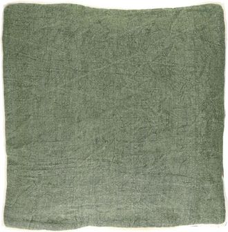 POMAX Coj&iacute;n de lino verde p&aacute;lido 45X45