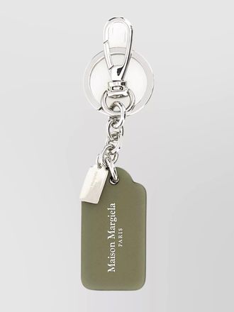 Maison Margiela leather keyring metal accent