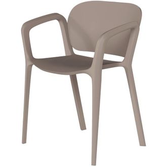 OUTSUNNY Set 4 Sedie da Esterno Impilabili e Moderne in Plastica Grigio - Outsunny