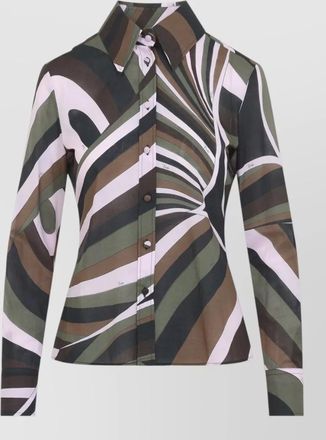 Pucci printed cotton slim-fit long-sleeve shirt