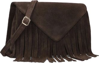 Unisa Tassen, Dames, Bruin, ONE Size, Wol, Bruine Schoudertas Zcheyen Stijl