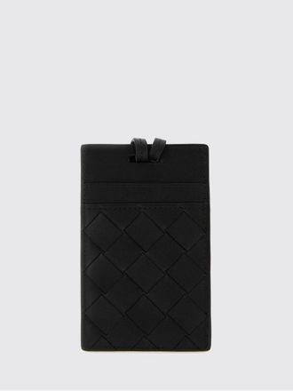 Bottega Veneta Intrecciato Woven Calfskin Leather Neck Card Holder