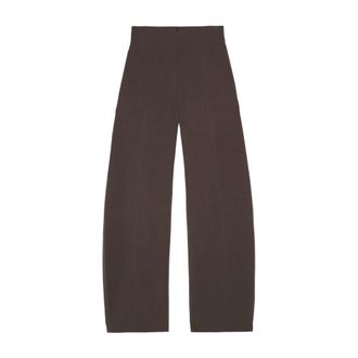 Cortana Wide Trousers, female, Brown, M, High-Waisted Brown Trousers