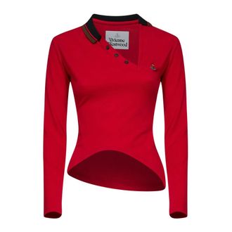 Vivienne Westwood Dames, Tops, Rood, Maat: M Katoen