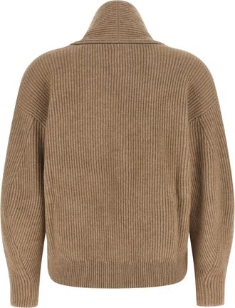 Brunello Cucinelli English Rib Cashmere Sweater - Beige