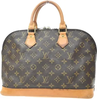 Louis Vuitton Alma Monogram Brown Canvas Handbag (Pre-Owned)