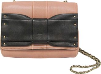 Chloé Jane Pink Leather Shopper Bag (Pre-Owned)