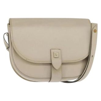 Dior Pre-owned Cross Body Bags, female, Beige, Size: ONE SIZE Pre-owned Vintage Leather Shoulder Bag