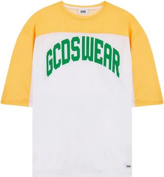 GCDS Color-Block T-shirt - Heren - T-shirts - Geel - XL - Polyester - Tops