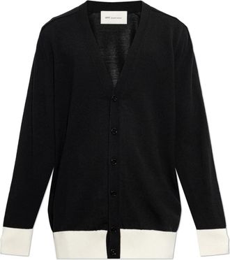 Ami Wool Cardigan - Heren - Vesten - Zwart - M - Wol - Truien & Vesten