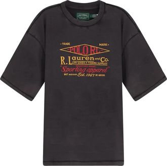 Polo Ralph Lauren Ribbed Crewneck T-Shirt - Heren - T-shirts - Zwart - XL - Katoen - Tops